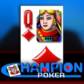 Champion Poker slot logo by Spin2Win at NomaSpin Casino