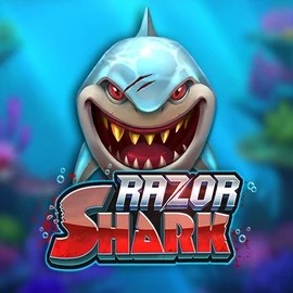 Razor Shark logo by Push Gaming at NomaSpin Casino